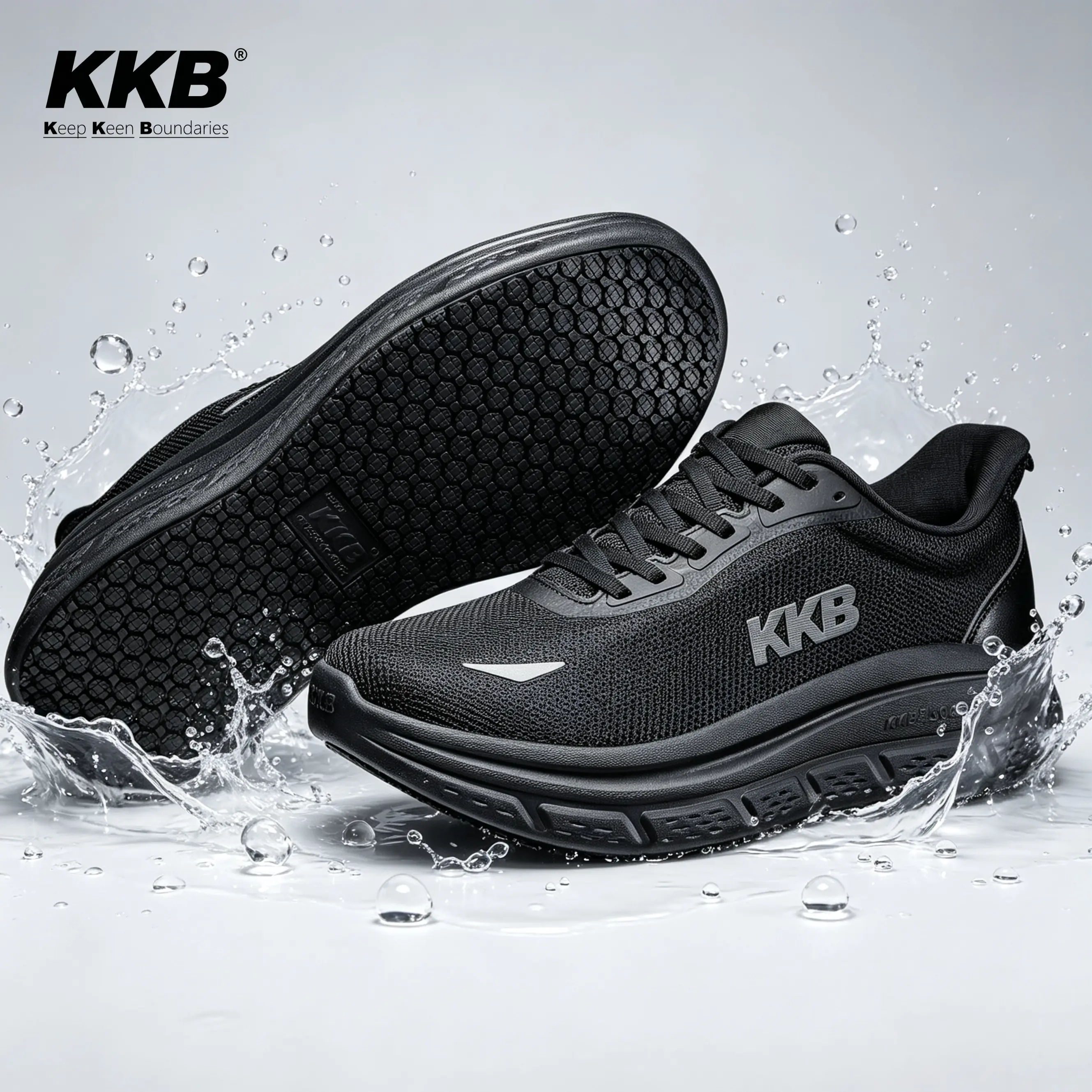Mens Non Slip Work Shoes Walking Sneakers Food Service Kitchen Shoes | Water Resistant, Lightweight, Breathable, All-Weather, Slip Resistant Cushioned Sole, Versatile for Diverse Work Scenarios