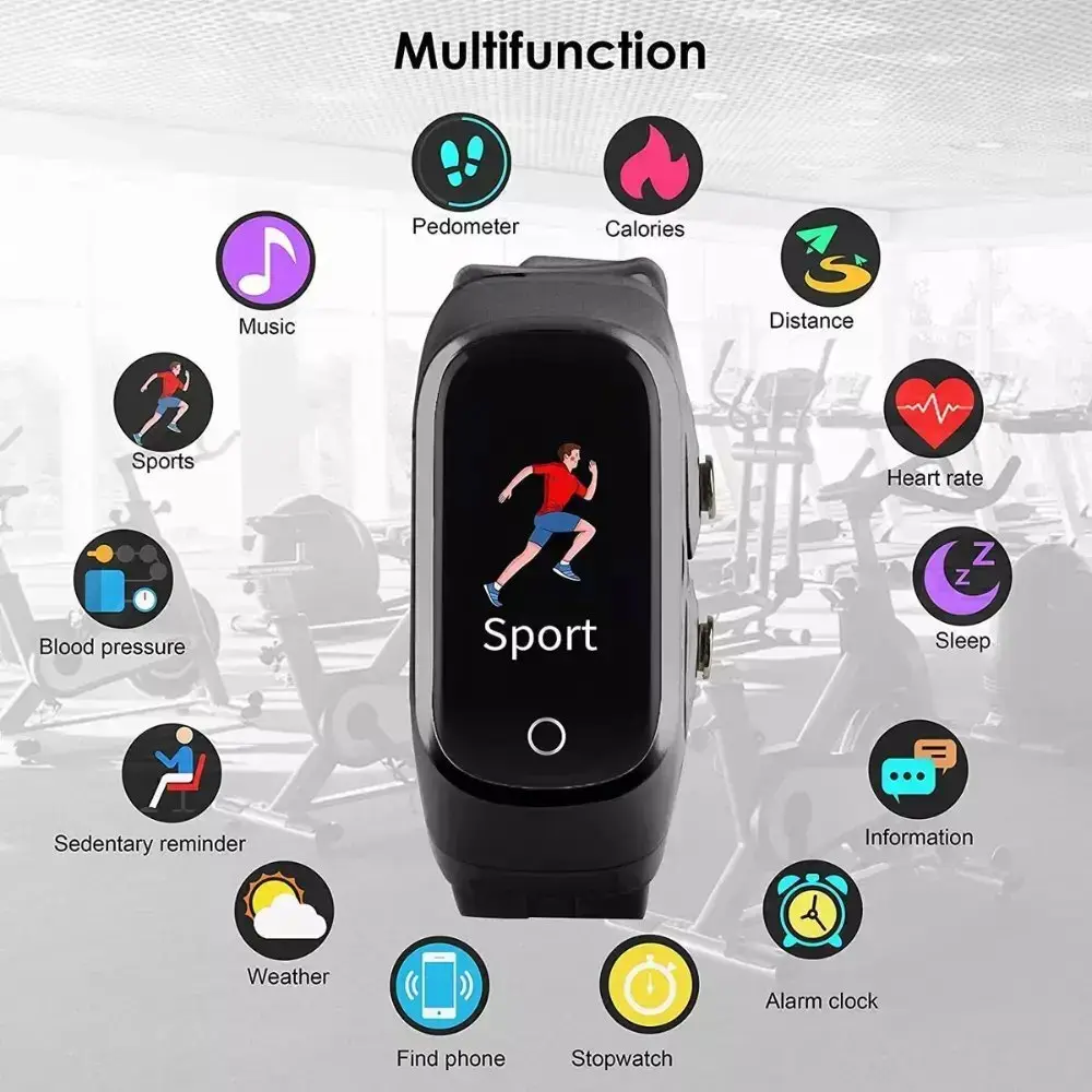 2-In-1 Smart Watch & Earbuds Fitness True Wireless Combo
