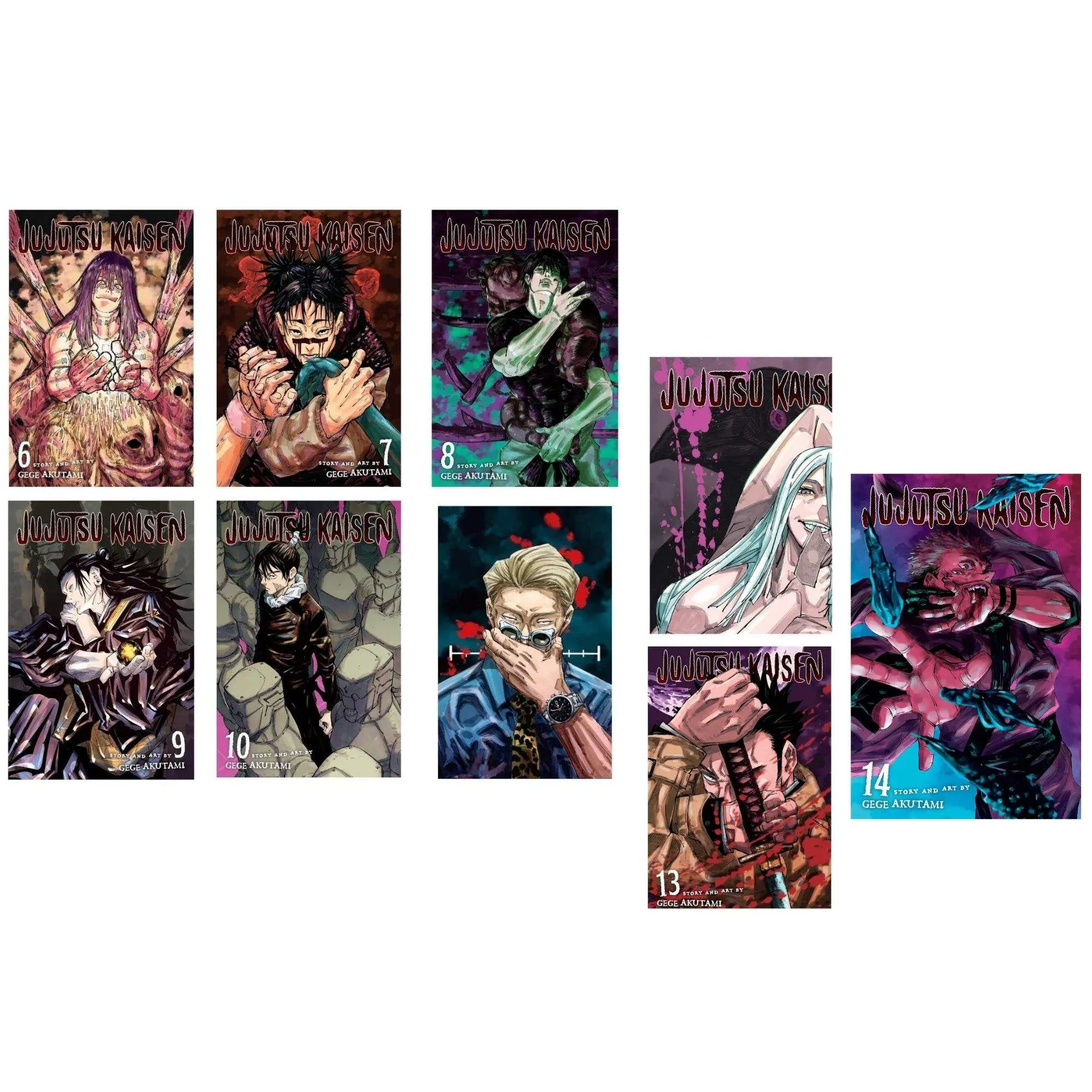 Jujutsu Kaisen Series Vol 6 - 14 Collection 9 Book Set - By Gege Akutami Paperback – January 1, 2020