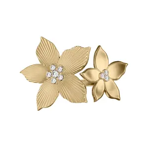 Fossil Women's Sutton The Flower Collection Stainless Steel Cocktail Ring, JF04974710