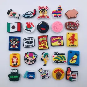 25pc Mexican Hispanic Shoe Charms Accessories Fits Shoes Wristband Accessories Footwear Comfort Colorful