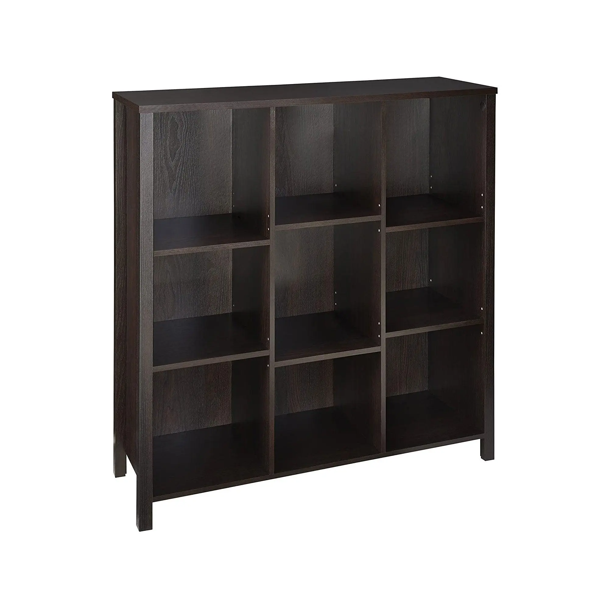 ClosetMaid 1605800 Adjustable 9 Cube Storage Organizer Book Shelf, Black Walnut ClosetMaid 1605800 Adjustable 9 Cube Storage Organizer Book Shelf, Black Walnut