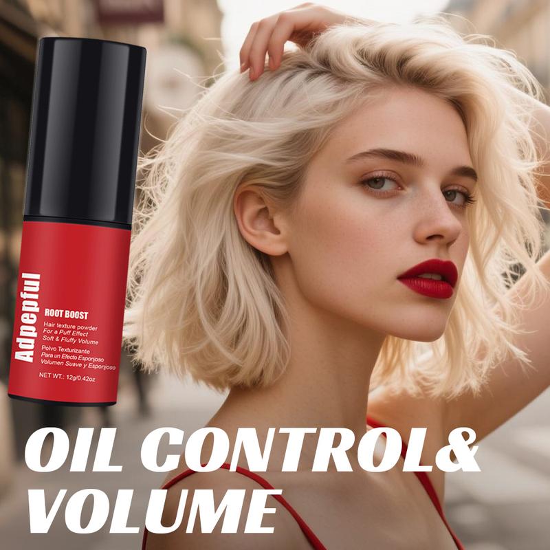 Adglamful Lady Hair Styling Powder - Instantly Achieve A Fluffy Effect and Matte Texture | Spray Head Design | Oil-control and Long-lasting Styling | Ladies' Voluminous Texture Powder, 12g