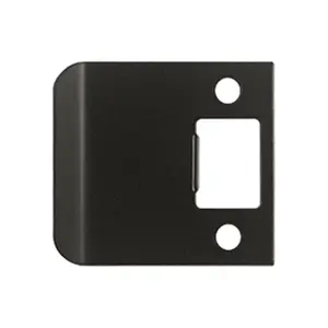 212 MAIN Deltana SPE250U10B Solid Brass Extended Lip Strike Plate - 2.25 in. Overall, Weatherproof, Corrosion-Proof, Outdoor Safe, Oil Rubbed Bronze Black-Toned Finish