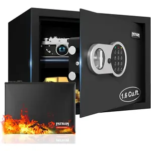 1.6 Cu.ft. ]Fireproof Safe for Home,Document Safe Box Office,Security Home Safes,Cabinet Safes for Money Cash,Wall Safes with for Hotel Business,1.6 Cu.ft.