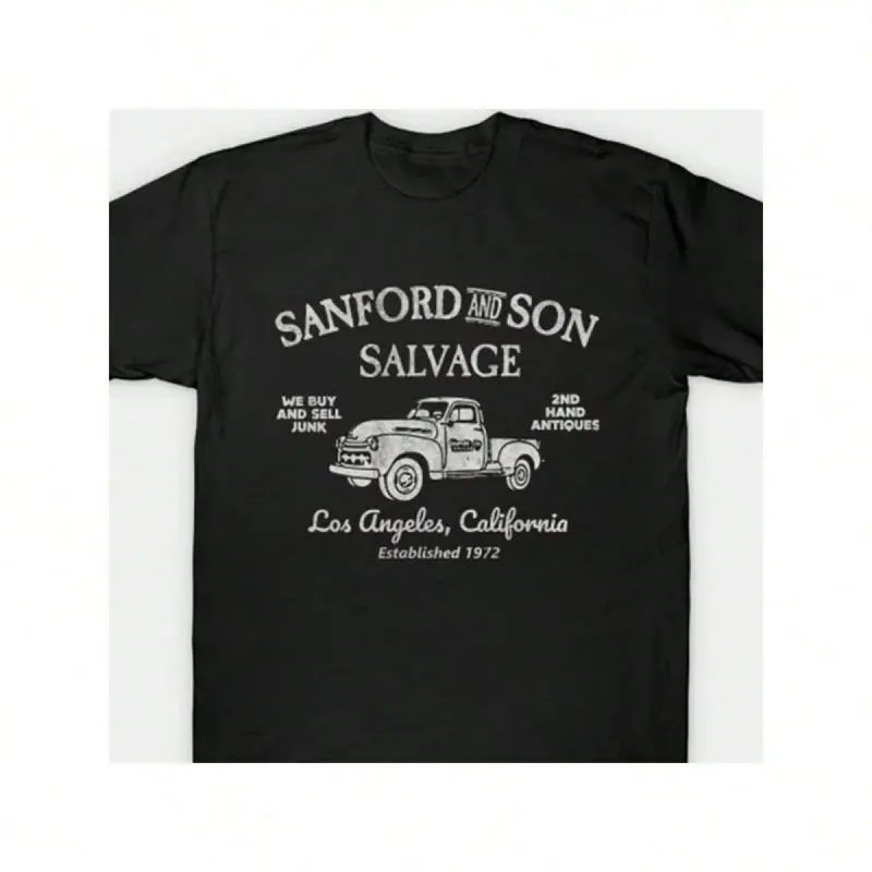 Sanford And Son 'Buy And Sell Junk' T-Shirt – Officially Licensed Grey Cotton Tee - View #11
