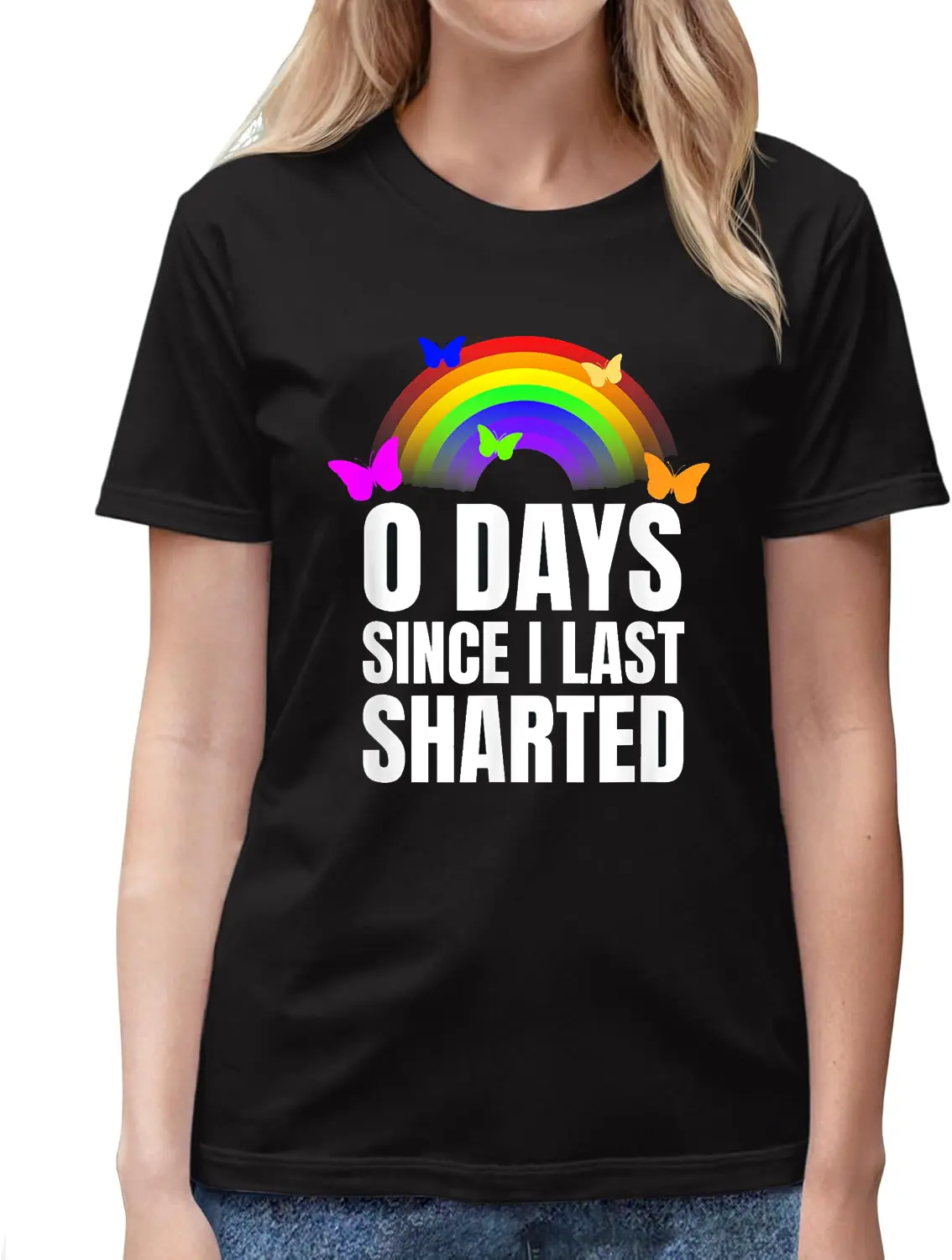 100% Cotton Sharted Joke Sharting Pants Shart Funny Embarrassing Airport T-Shirt