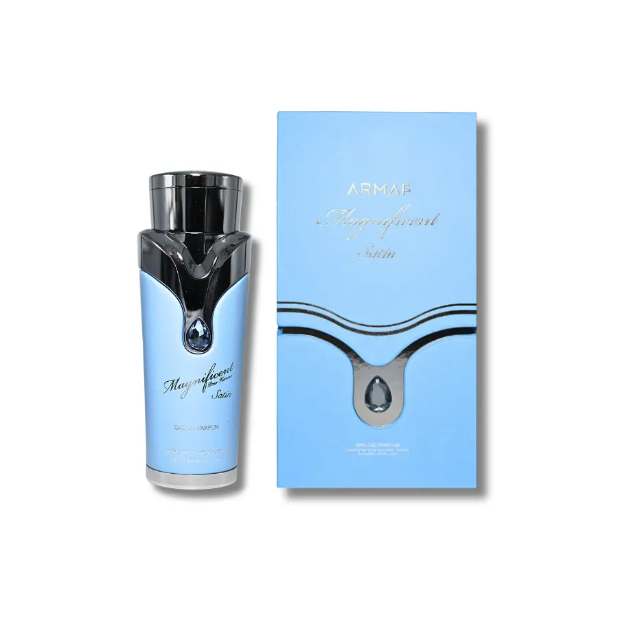 Armaf Magnificent Satin Unisex Eau De Parfum (3.4fl.oz) - Single Item Edp with Aromatic Floral Fragrance, Elegant Fragrance, Fruity Notes, Vanilla Scents, Signature Scent, Luxurious Satin Finish, Edp Fragranced Perfume