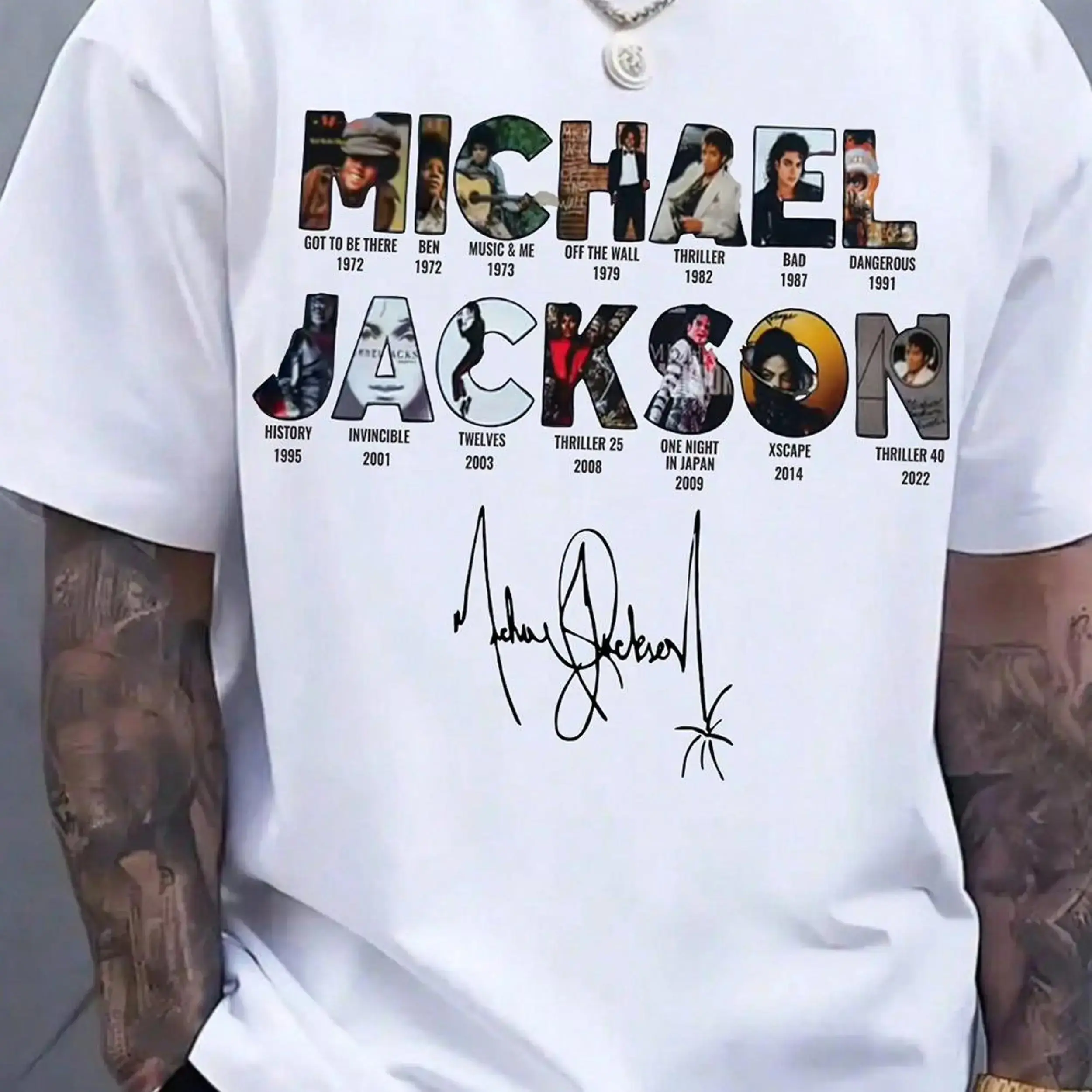 Men's Michael Jackson 90s Retro Graphic Top - Short-Sleeve, Round Neck, Casual Streetwear Unisex T-Shirt, Ideal Gift for King of Pop Fans, Shortsleeve, Menswear, Vintage T-Shirts, Tag-Free, Heavy Cotton, Graphic Print, Digital Print, Classic Fit, Michael,