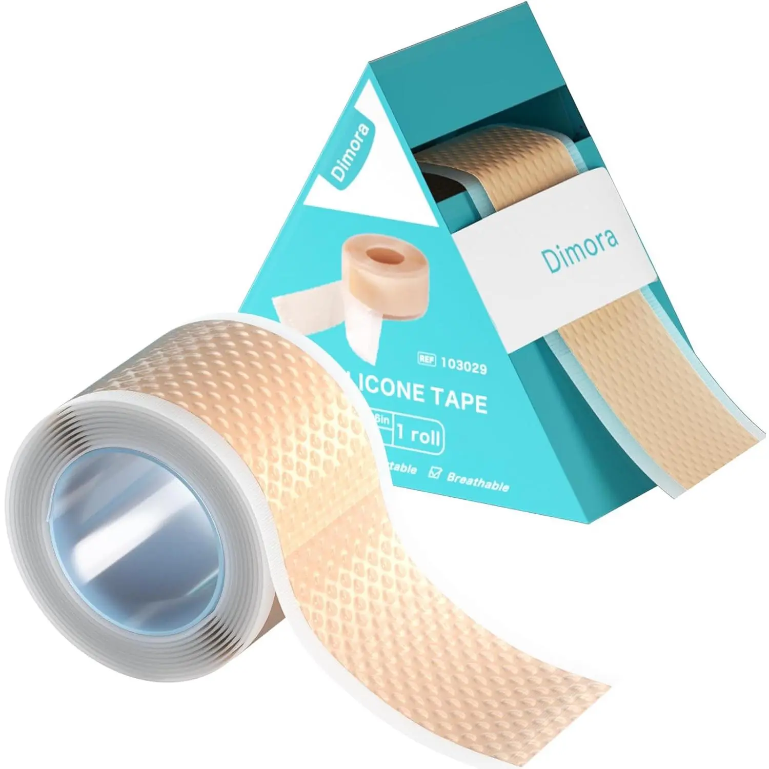 Silicone Medical Tape - Hypoallergenic First Aid Tapes with Easy Tear Design, Pain-Free Removal Surgical Tapes for Sensitive Skin, No Residue(1.6in x 59 in),1 Roll