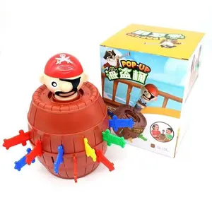 New Fun Novelty Toy Pop-Up Pirate Bucket Game, Personal Interaction, Party Desktop Game, Holiday Gift, Interactive Kids Toy