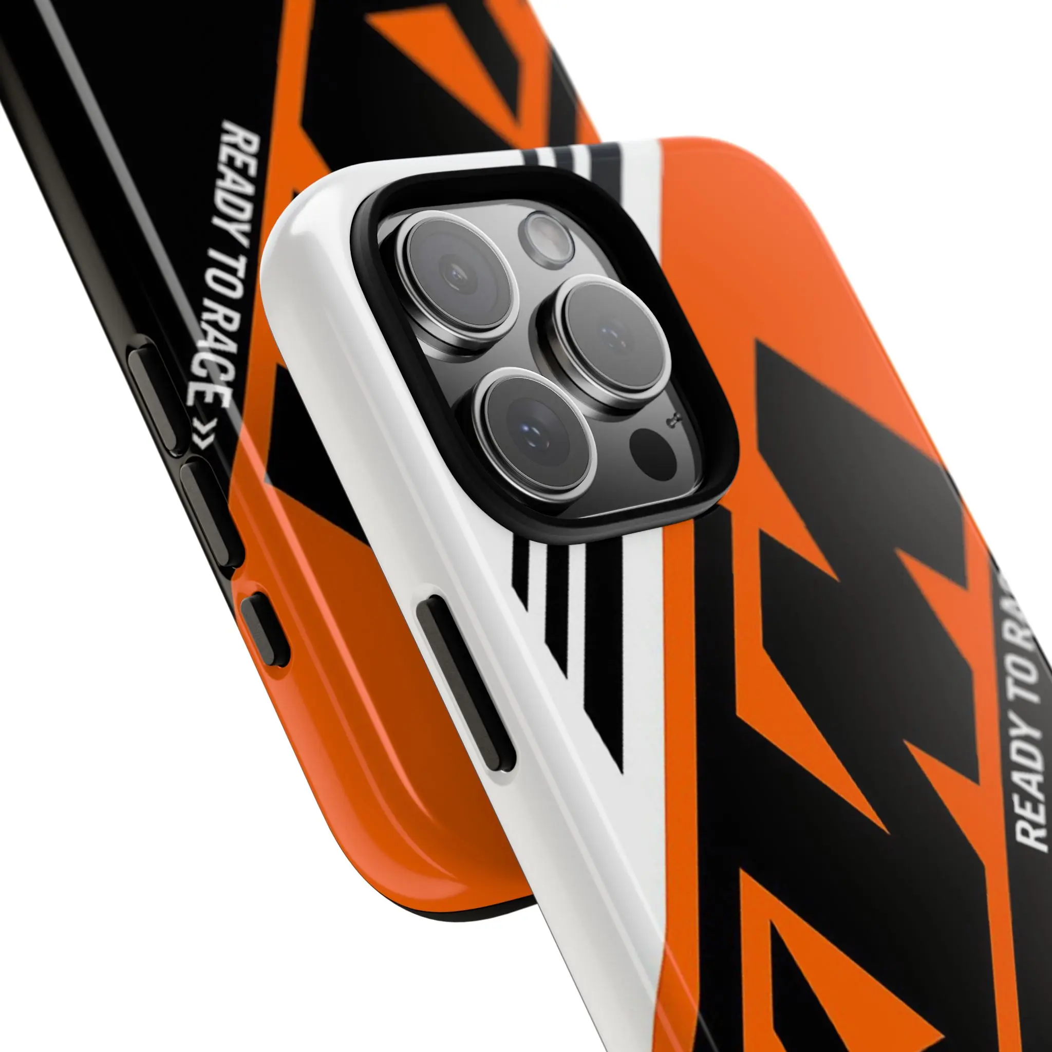 KTM Ready to Race Orange Racing Glossy Tough iPhone Case 
