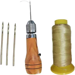 Hand Stitcher DIY Leather Craft,Professional Leather Sewing Awl Kit,Quick Sewing Tool,Suitable For DIY Craft Repair,1 Set With Needle,Hand Tools Kits,Springtok
