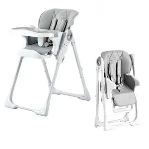 Garvee 7 in 1 Baby High Chair with Adjustable Height and Recline, Foldable Design, Removable Tray - Portable Feeding Chair Suitable for Babies and Toddlers