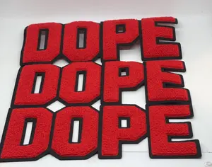 Chenille Vibrant “DOPE” Prideful Patchez Iron/Sew-On Patch for Clothing, Arts, and Crafts - DIY Design