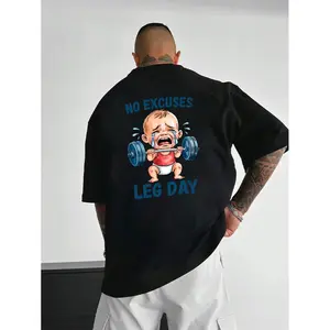 Motivational Workout Shirt – No Excuses Leg Day Tee for Gym Fans