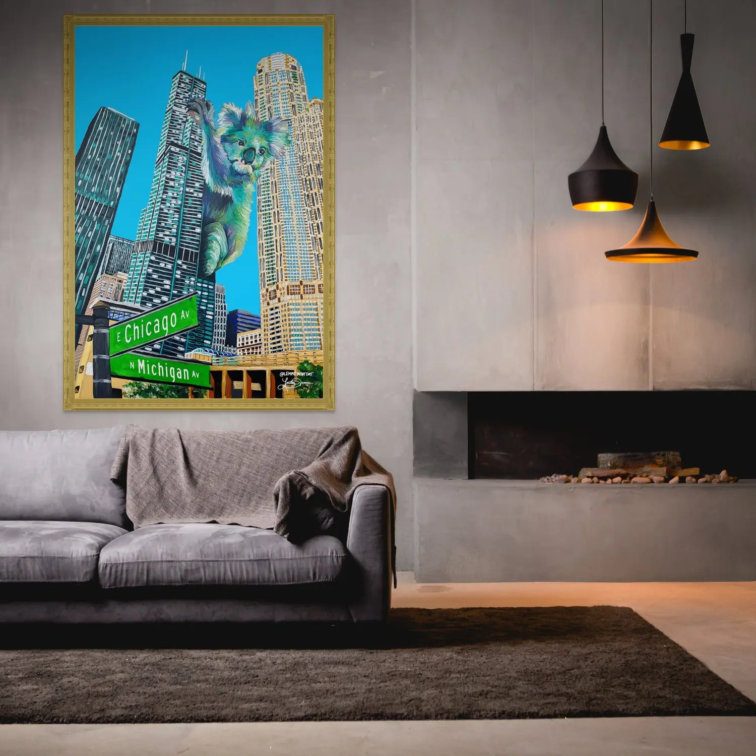 King Koala - Lemme Paint Dat - Wall art - Paper print - Stretched canvas