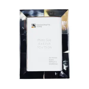 Handicrafts Home Decorative Picture Frame Wooden Photo Frame and Collage (Black, 4x6)