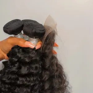 Luxury Bundle Deal - 3-Piece Set of Rich Black Curly Hair Extensions for Stylish Looks