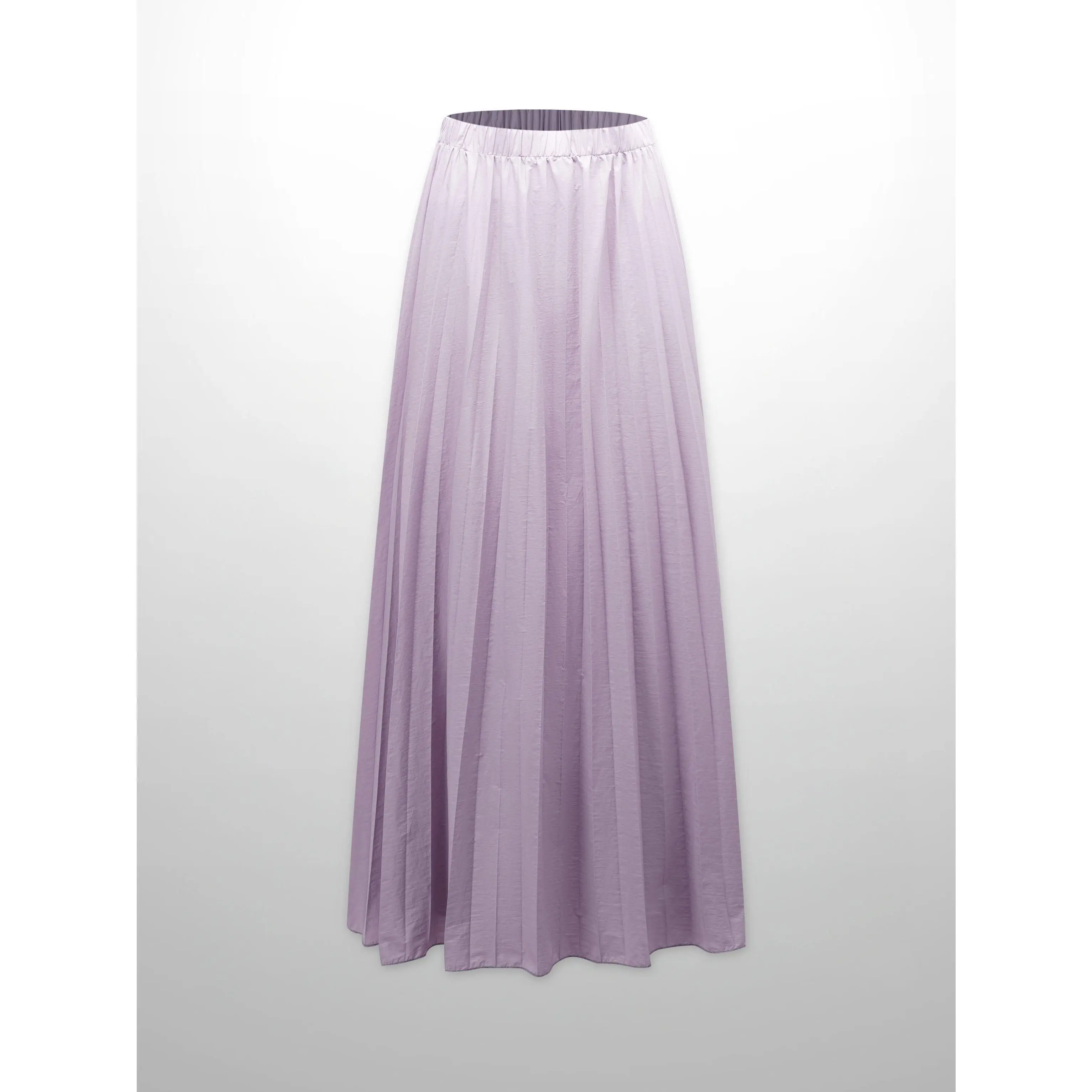 Nylon Circle Skirt-Mauve