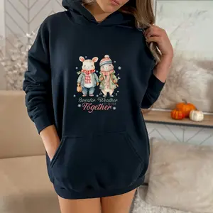 Sweater Weather Hoodie Sweatshirt, Winter Shirt, Women Holiday sweater, Xmas Tee, Cute Crewneck Pullover Shirt