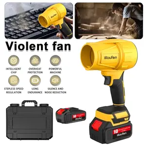 Turbo Jet Blower, 20000RPM Electric Cordless Leaf Blower, 21V Jet Dry Blower, High Pressure Air Blower, Jet Blower Car Dryer, Hand Held Snow Blower