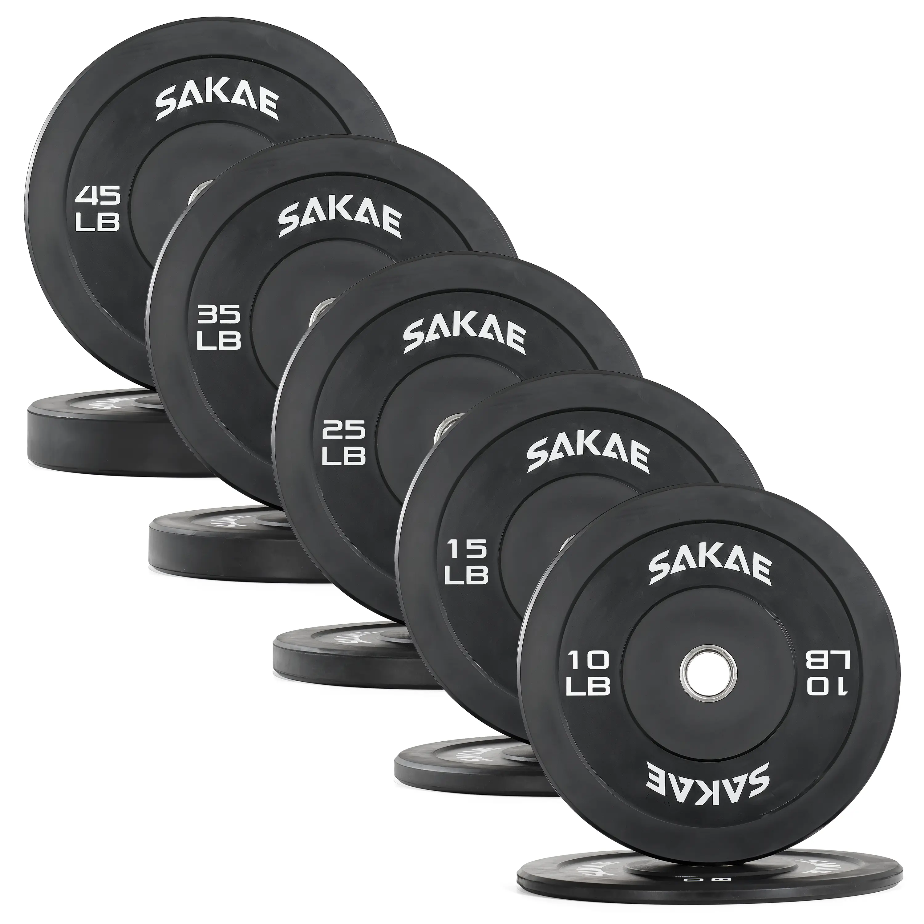 Olympic Rubber Bumper Plates - 260LB SET