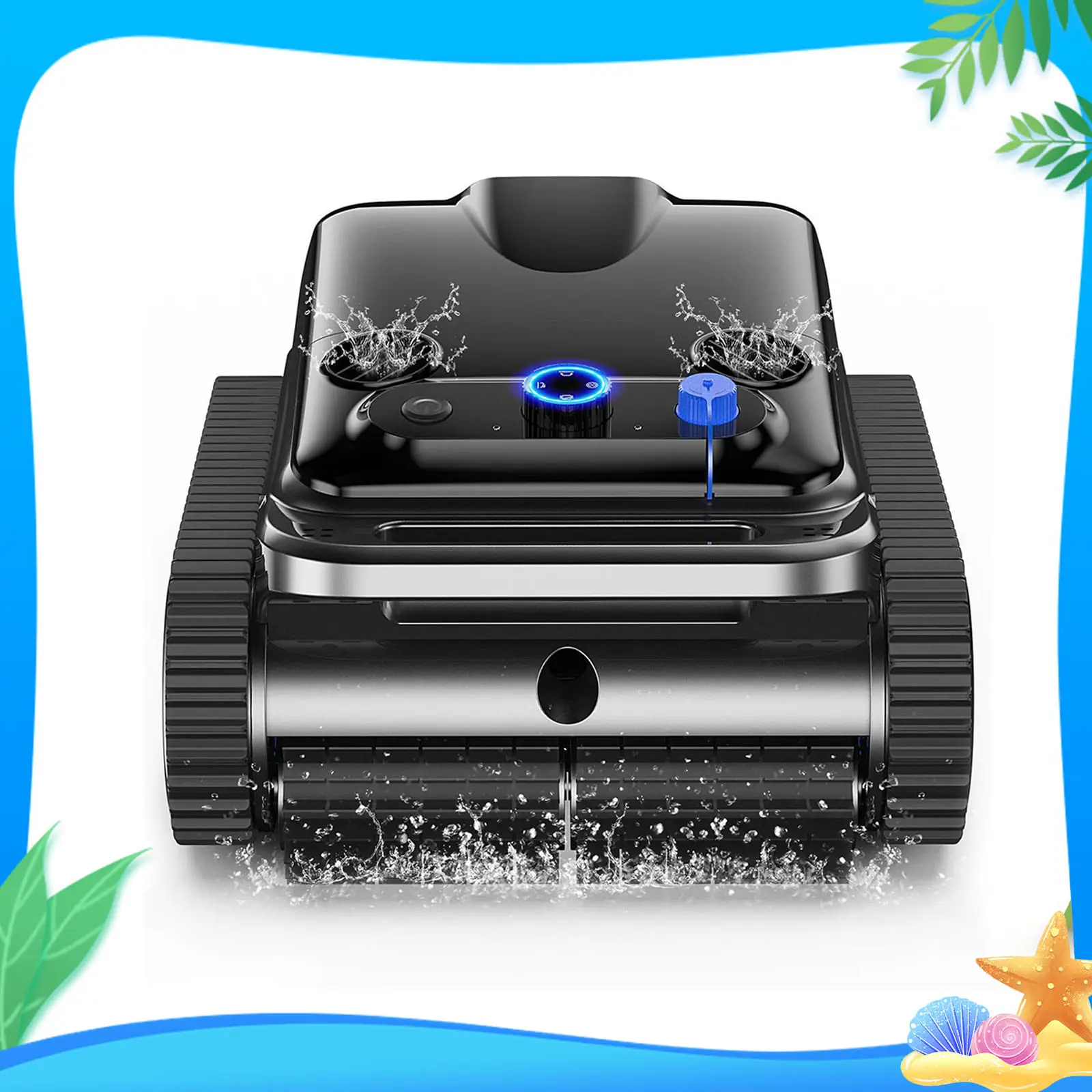 [FallDealsForYou] TASVAC Y50 Cordless Robotic Pool Cleaner, Waterline Cleaning Climbing Walls, Automatic Pool Vacuum 260Mins, Powerful Suction, Intell