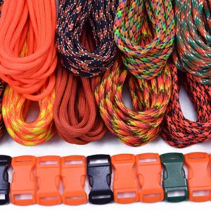 Bored Paracord - Orange Colors Combo Kit with Buckles