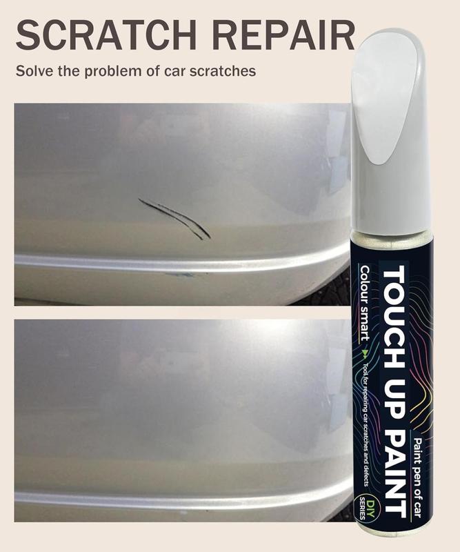 Paint Pen,Touch Up Paint Pen,Car Accessories,Erase Car Scratches,Car Paint,Car Paint Scratch Repair,Touch Up Paint for Cars,Car Scratch Remover Pen,Quick and Easy Car Scratch Repair (Silver)