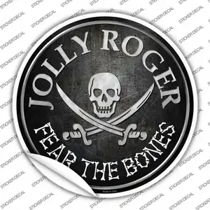 Fear The Bones Novelty Circle Sticker Decal