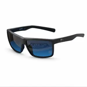 Costa Del Mar Men Sport Sunglasses UV400 Black Frame Dark Blue Lens Fishing Driving Eyewear