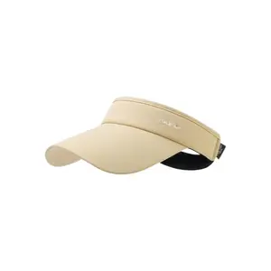 UPF50+ Cooling Ice Silk Sun Visor - Unisex Breathable Open-Top Sports Cap for Summer Outdoor Activities