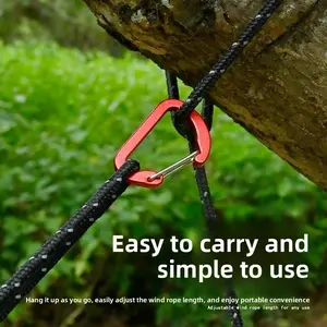 Backpack D-shaped carabiner quick-release outdoor multi-functional mountaineering buckle equipment hook keychain water bottle aluminum alloy，