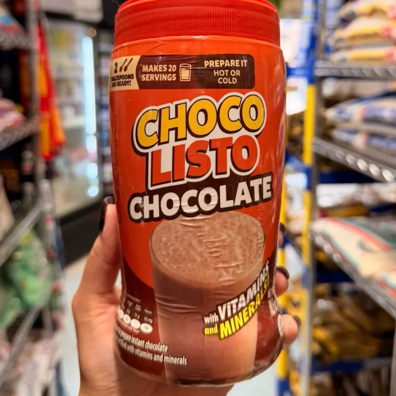 Chocolisto Chocolate powder to serve with hot or cold old milk