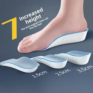 Arch support inner heightening insole artifact men and women invisible soft sole breathable sports shock absorption not tired feet half pad summer