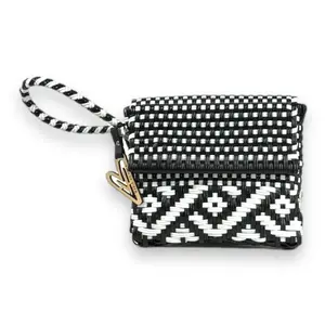 Maria Victoria | Nova BW CA | Upcycled, Handwoven, Wristlet