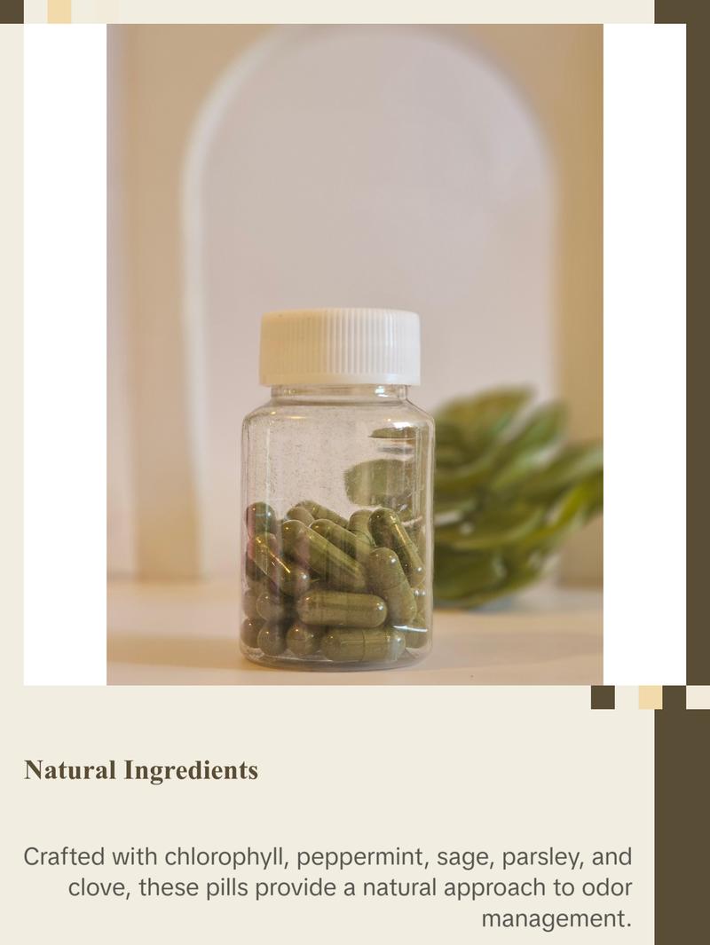 MintyChloro BodyFresh Pills- Body Odor, Gut & Skin Capsules