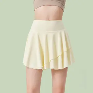 Sporty Sports Skirt - Built-in UV Protection, Cooling Quick-Drying Fabric, Anti-Exposure, Faux-Layered Design, Ideal for Golf, Tennis, Sporty Sports Skirts