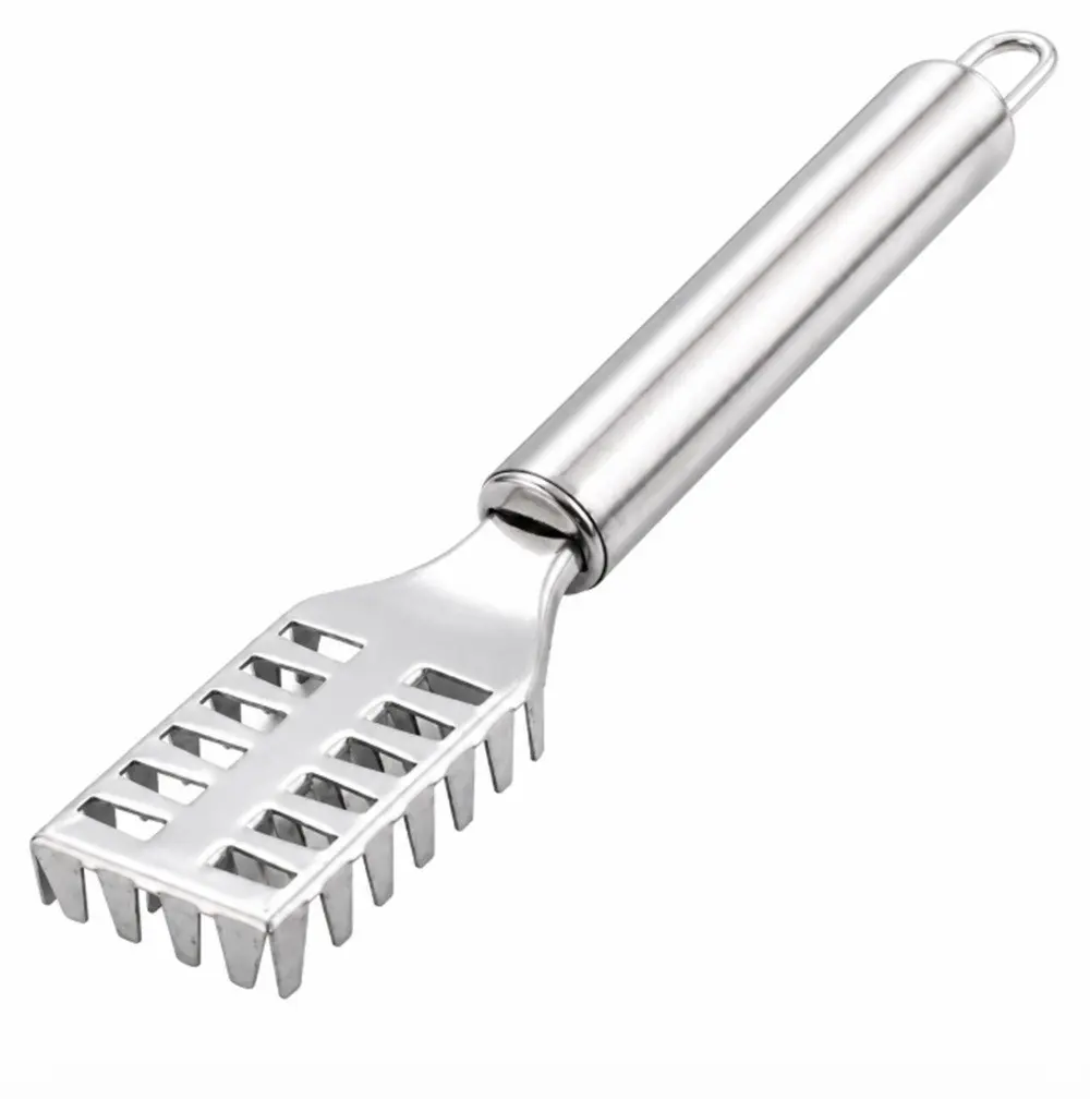 Stainless Steel Fish Scaler Scraper Brush Seafood Skin Remover Clean Tool