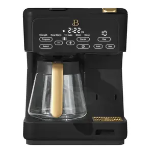 Beautiful Multi-Brew Coffee Maker, 12-Cup and Single-Serve Coffee Machine, Black Sesame by Drew Barrymore