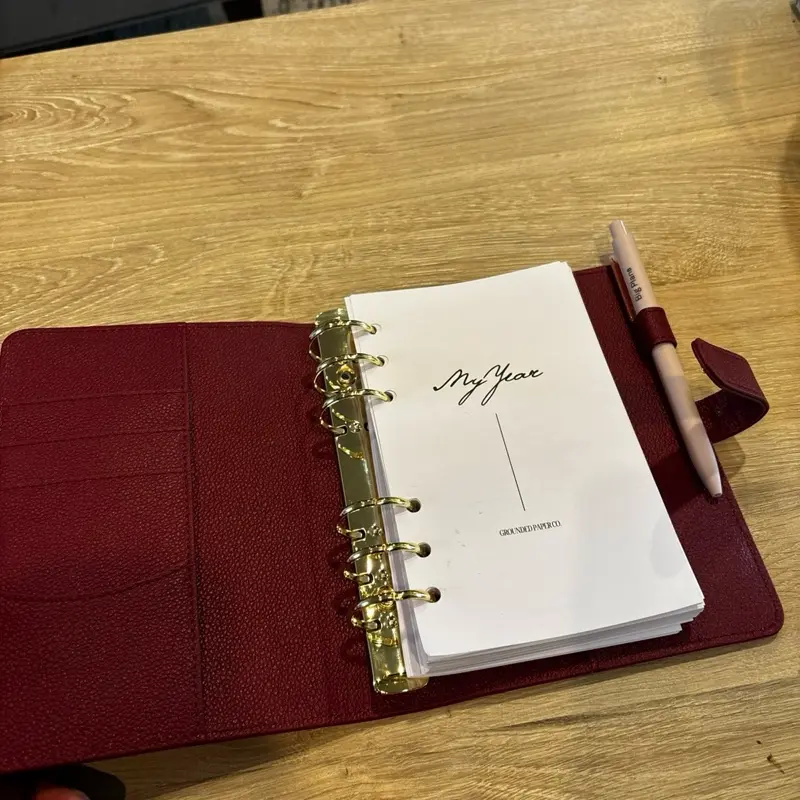 Undated 12-Month Weekly Agenda Inserts, Perfect for Medium LV Agenda