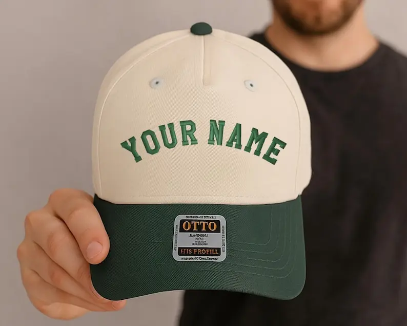 Custom Embroidered Hat, Personalized Baseball Cap with Text, Custom Name Hat – Monogram Gift – Adjustable Dad Hat – Custom Cap for Men/Women
