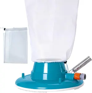 Professional Swimming  Leaf Terminator Vacuum - 15"  Cleaner , 8  Jets, 4 Rotating Wheels, 3 Perimeter Brushes, 2 Debris Bags - Below or Above-Ground Sucker Eater