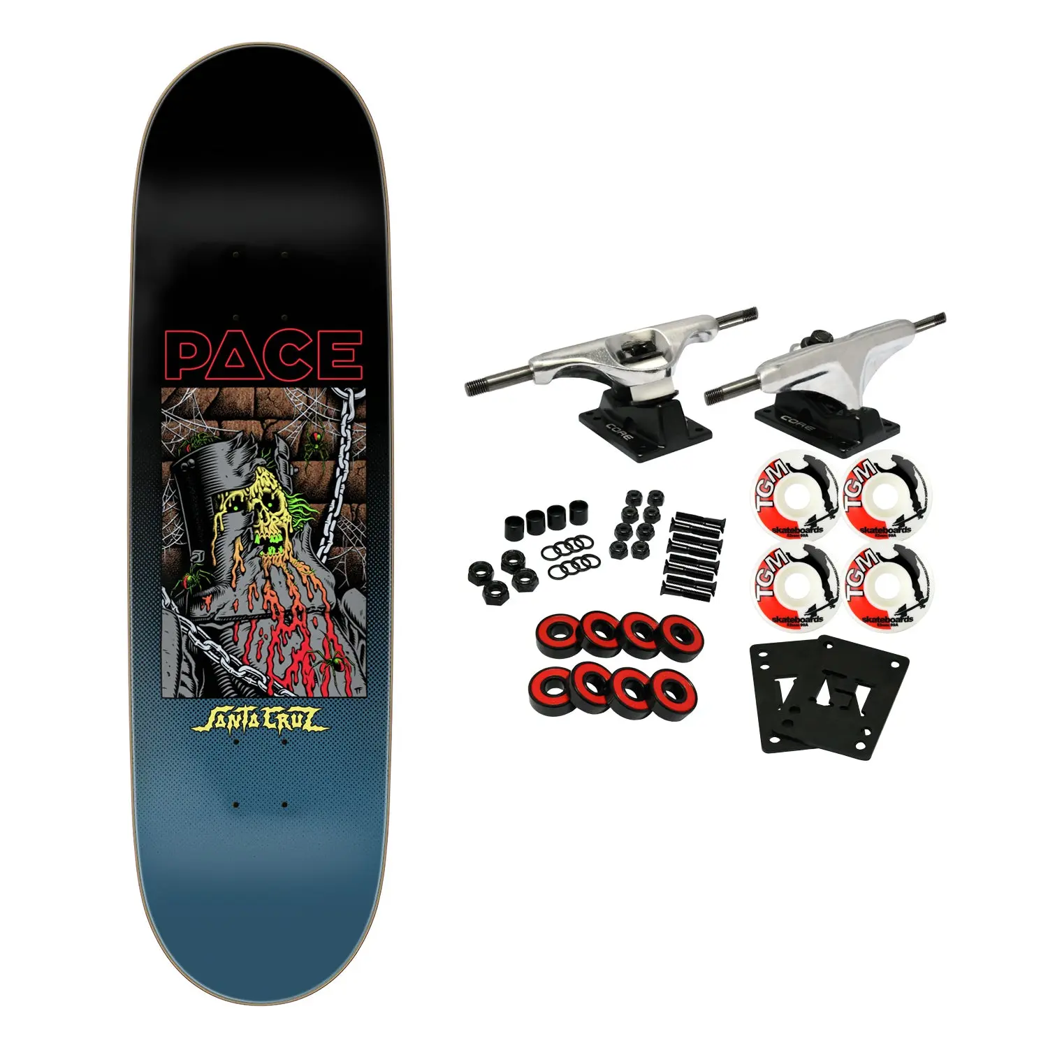 Santa Cruz Skateboard Complete Pace Dungeon 8.7" x 31.825"