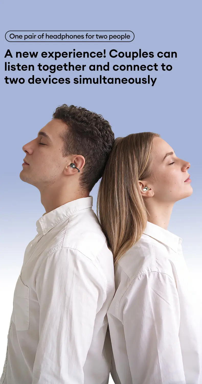 GT699S 3-in-1 Wireless Electronic Headphones (6 Pieces: Sleep, In-Ear, Clip-On), Black-GT699S, Water Proof, IPX5 Rated, Sports-Secure Fit, Chargeable with Reverse Charging, Sleep Aid, Compatible with Android & iOS Cellphones