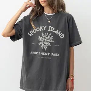 Spooky Island Graphic Tshirt, Retro Cartoon Halloween Movie T-shirt, Spooky Island Disco Skull, Halloween Gift, Vintage 90s Nostalgia, Unisex Top