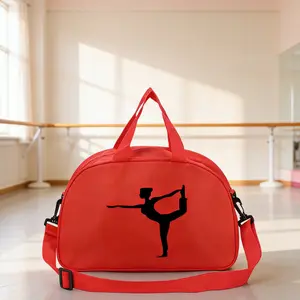 Dance Print Waterproof Dance Bag, Large Capacity Ballet Practice Bag, Shoulder Crossbody Bag, Yoga Fitness Bag, All Seasons