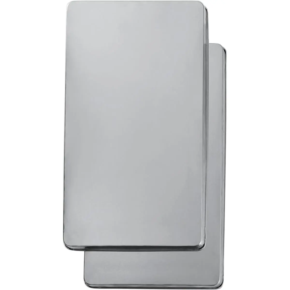 Reston Lloyd Burner Covers for Electric Stovetop, Decorative Lightweight Tin Covers, Set of 4 Covers (2-8 inch & 2-10 inch), Conceals Messy Drip Pans - Stainless Steel, Range Burner, Decorative Tin