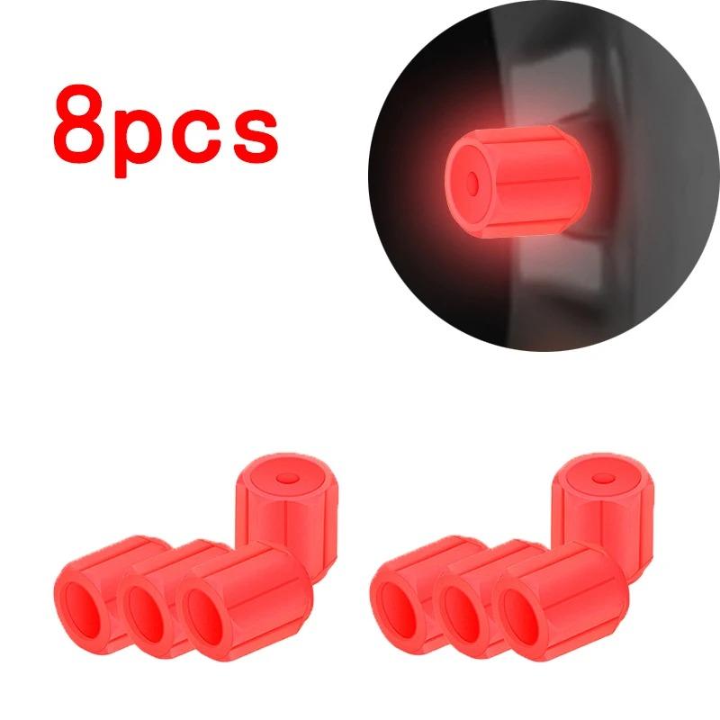 Luminous Tire Valve Caps  Car Motorcycle Glowing Valve Cover Car Tire Wheel Hub Styling Tool Auto Accessories 4/8/20pcs